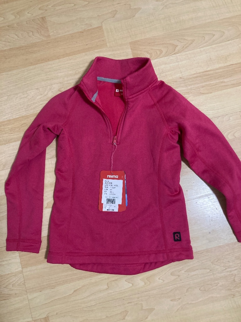 NWT GIrl's Reima Ainis Pullover Zip
